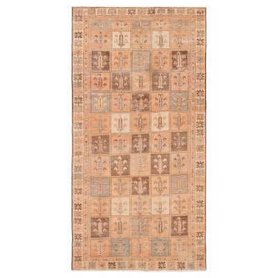 ECARPETGALLERY Hand-knotted Antalya Vintage Copper Wool Rug - 4'7 x 9'1