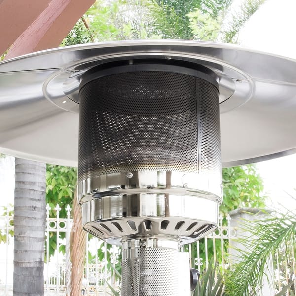 Shop Belleze 48 000btu Premium Patio Propane Heater Csa Certified Stainless Steel Standard On Sale Overstock 15966196