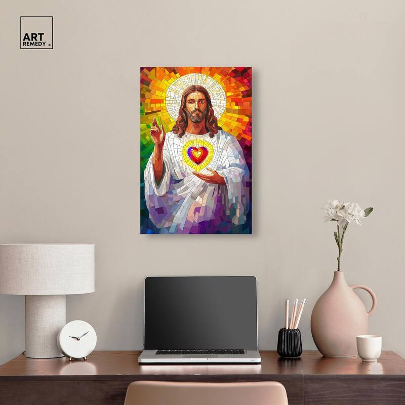 Blocks of Benediction I Canvas by Art Remedy, Gallery Wrapped