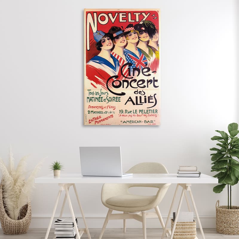 Stupell Vintage Novelty Concert Canvas Wall Art Design By Marcus Jules