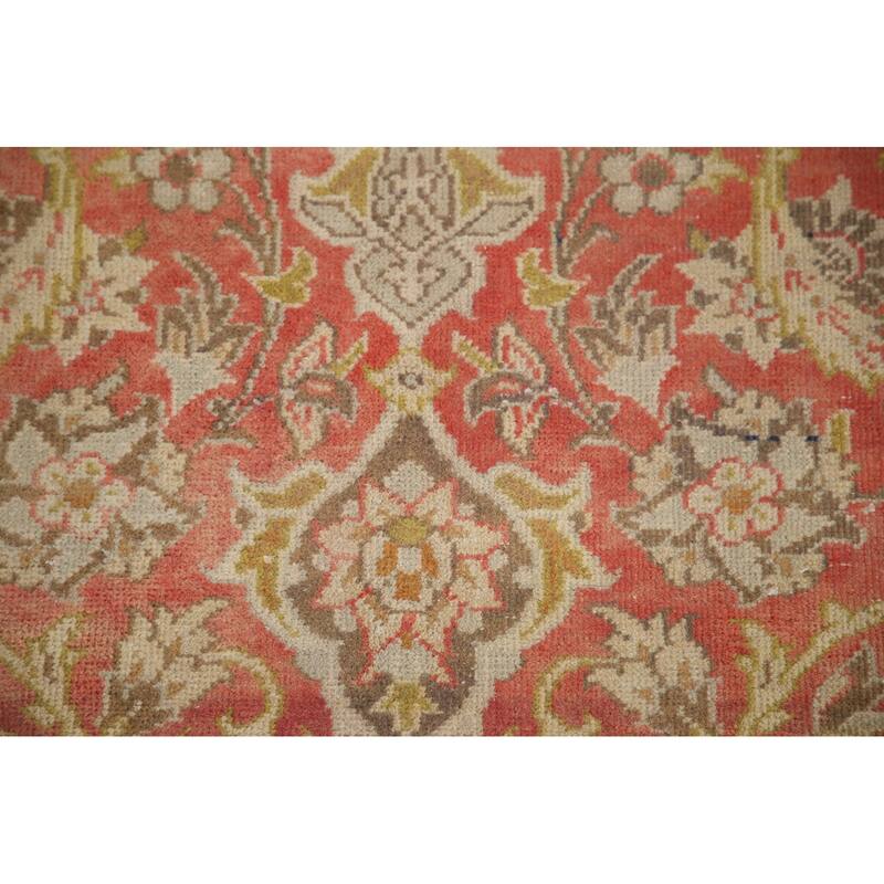 Hand Knotted Oriental 100% Wool Carpet Traditional Floral Red Najafabad Area Rug - 11' 5'' X 7' 9''