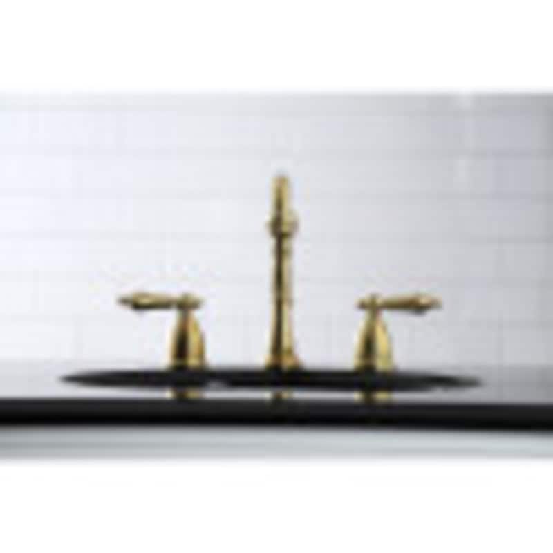 Kingston Brass Heritage 8 in. Widespread Bathroom Faucet - Brushed Brass