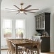 preview thumbnail 5 of 9, 65-Inch Modern Reversible Dimmable Large Ceiling Fan with Light and Remote