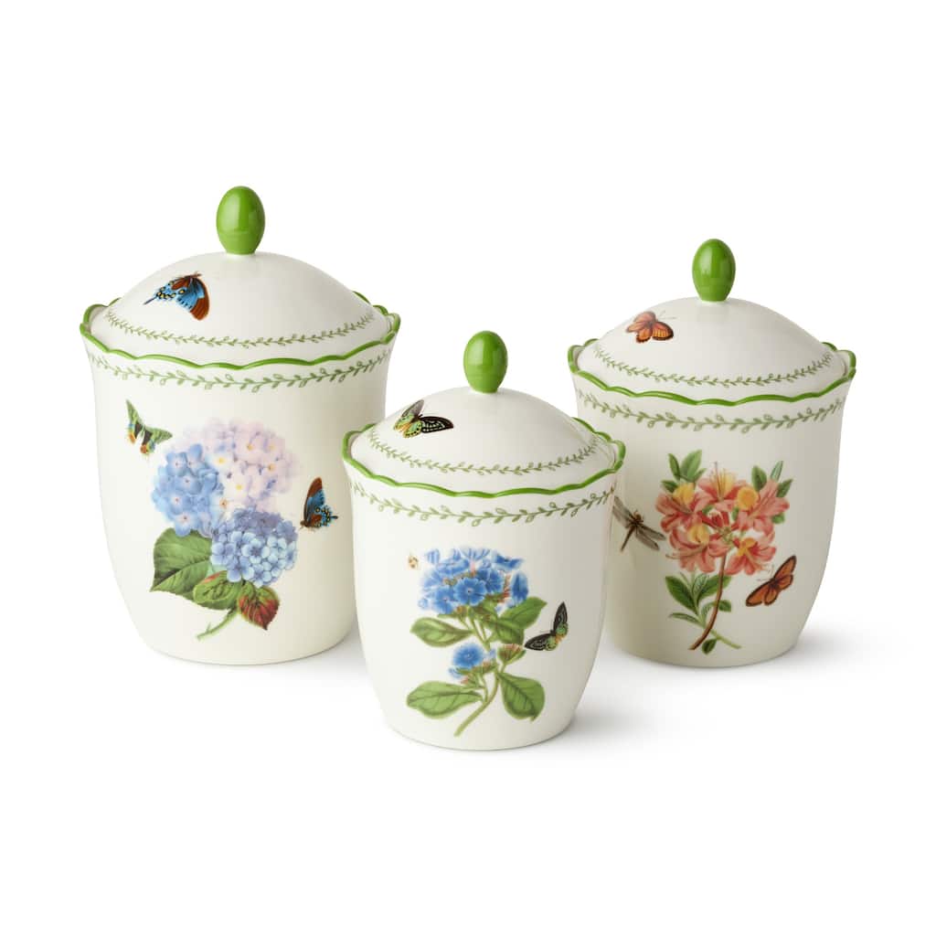 Certified International Mirabella 3 Piece Canister Set - 7.00"L x 7.00"W x 10.25"H