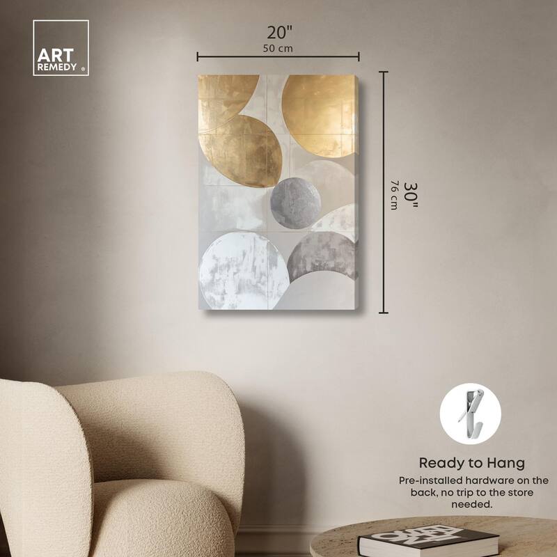 Golden Sequence II Canvas by Art Remedy, Gallery Wrapped
