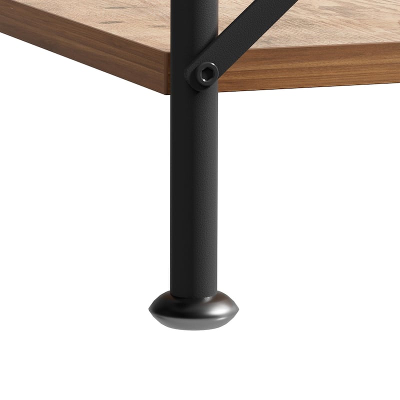 Javlergo X-Frame Nightstand with Removable Fabric Drawer 1 or 2-Pack Options Small Space Nightstand with Open Shelf for Bedroom