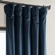 preview thumbnail 80 of 140, Exclusive Fabrics Heritage Plush Velvet Room Darkening Curtain (1 Panel) - Luxurious Single Drapery for Enhanced Room Darkening