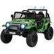preview thumbnail 31 of 39, 12V Kids Electric UTV Ride-On Truck with 4 Suspension Wheels, Remote Control, LED Lights, Music, and Horn