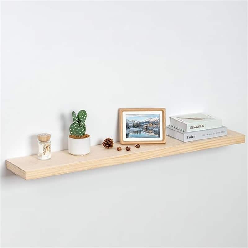 Large Storage Shelves - 8"D x 48"W x 1.6"H - Unfinished - Diy