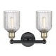 preview thumbnail 2 of 3, Innovations Lighting Edison - Bridal Veil - 2 Light 14" Bath Vanity Light