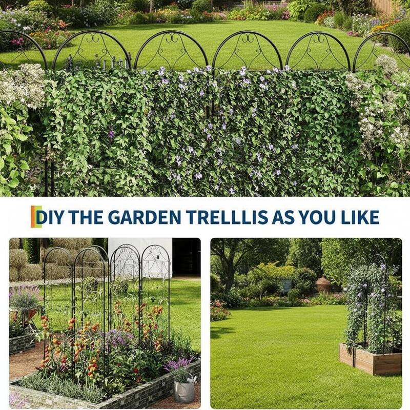 Garden Trellis, No Dig Dog Fence Outdoor