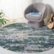 preview thumbnail 24 of 43, SAFAVIEH Berber Shag Leana Modern 1.2-inch Thick Rug 3'3" Round - Green/Beige - Round