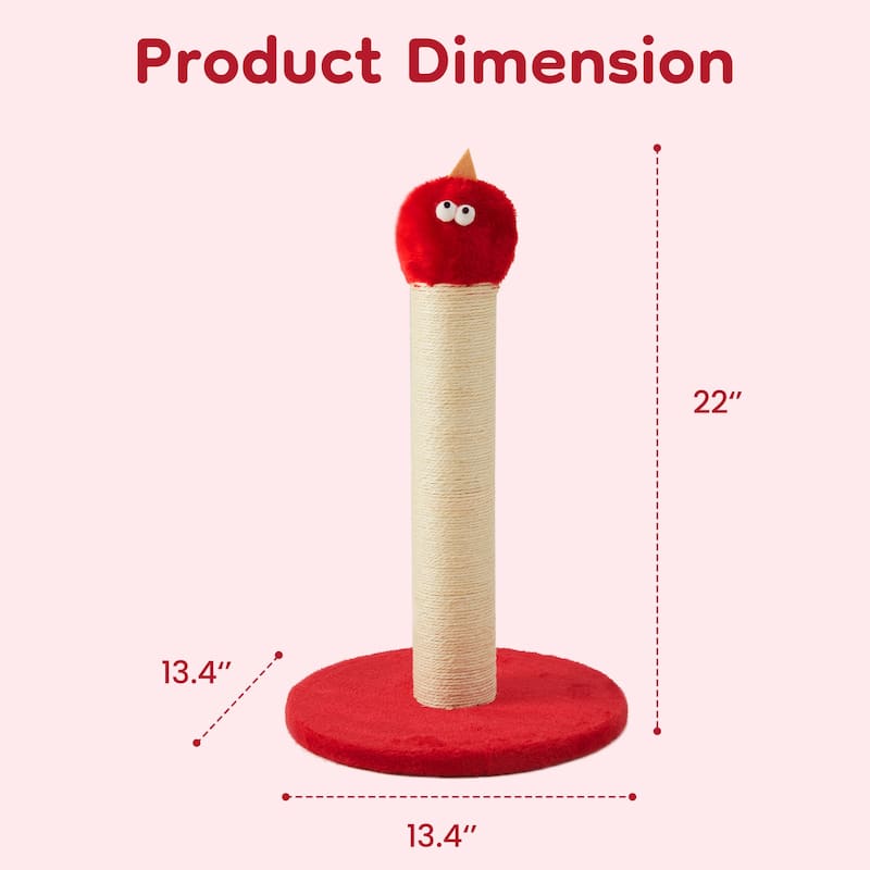22" Monster-Shaped Cat Scratching Post