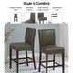 preview thumbnail 14 of 78, NPD Furniture Milton Bonded Leather Counter Stool