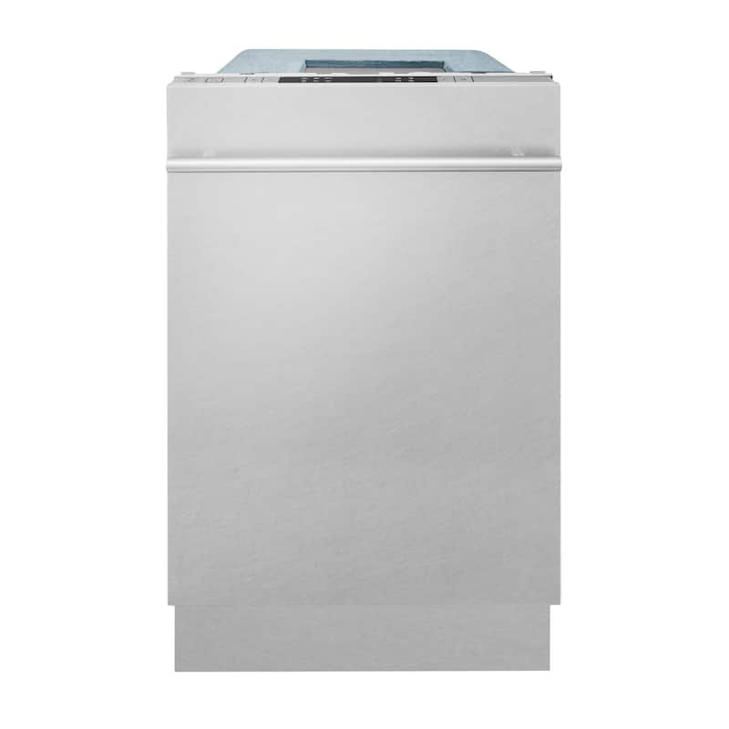 18" Compact Top Control Dishwasher with Stainless Steel Tub, 40dBa - Modern Handle - DuraSnow® Stainless Steel