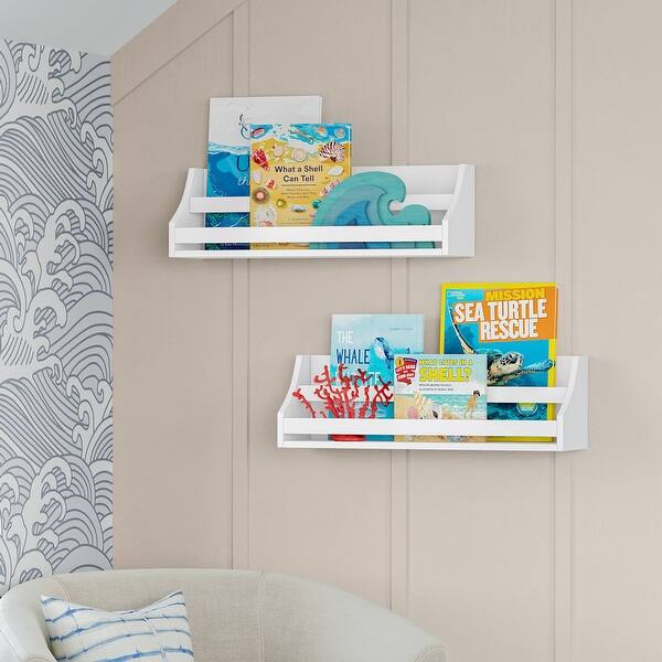 slide 2 of 9, RiverRidge Kids Book Nook Toddler Bookshelf Set for Living Room and Playroom Storage - 2pc- White