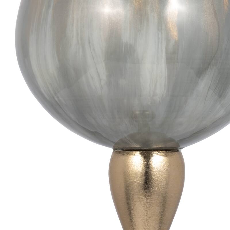 Glass Modern Stem Round Tealight Candle Holder