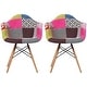 preview thumbnail 27 of 30, Molded Natural Wood Eiffel Dining Chairs (Set of 2) Patchwork A