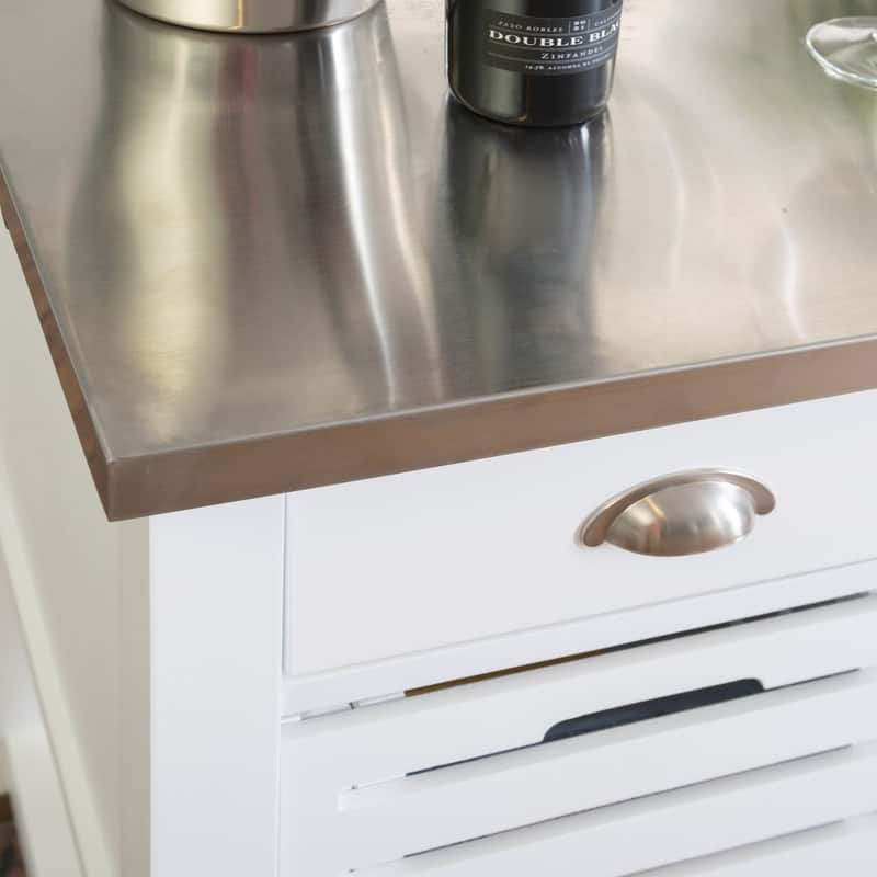 Eileen Rolling Kitchen Cart with Storage