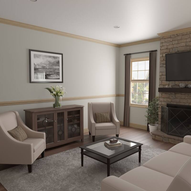 WM518: 9/16-in D x 5-1/4-in W x 96-in L Americraft Solid Hardwood Stain Grade Base Moulding