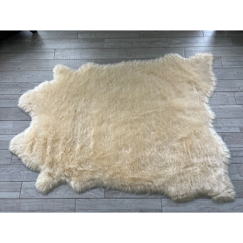 Ovella Home Premium Faux Buffalo Skin Shag Rug