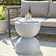 preview thumbnail 30 of 58, Glitzhome 18"H Modern MGO Faux Terrazzo Planter Stand Garden Stool
