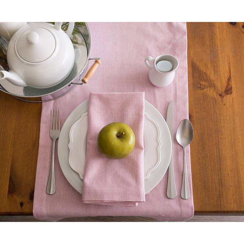 Design Imports Solid Chambray Table Runner (0.25 inches high x 14 inches wide x 72 inches deep)