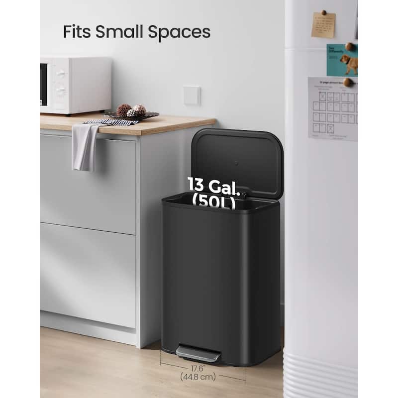 13-Gallon (50 L) Trash Can Can with Lid