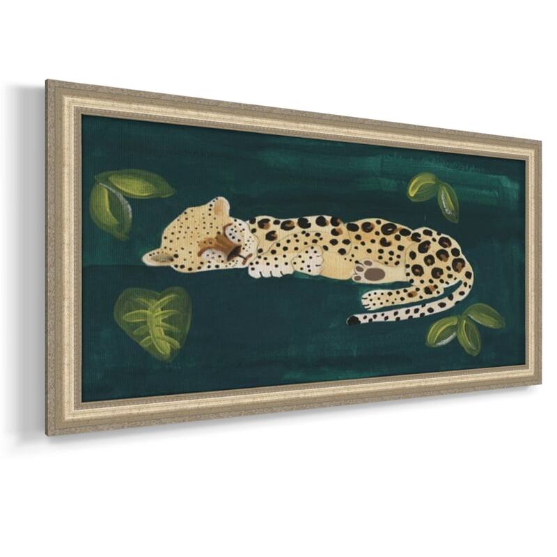 Lethargic Leopard II Premium Framed Canvas- Ready to Hang