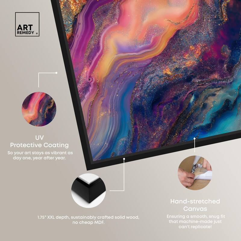 Glittering Spectrum III Canvas by Art Remedy
