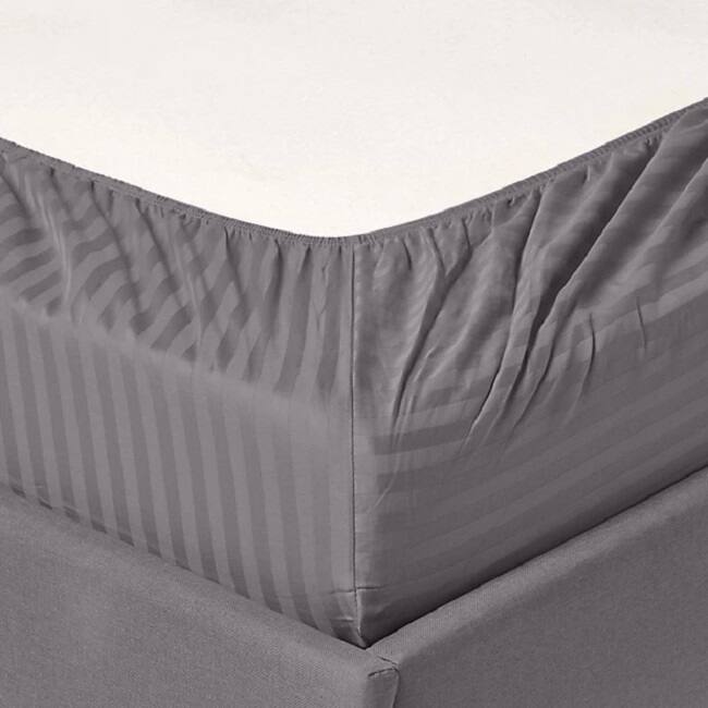 Striped 1200 TC Egyptian Cotton Deep Pocket Bed Sheet Set