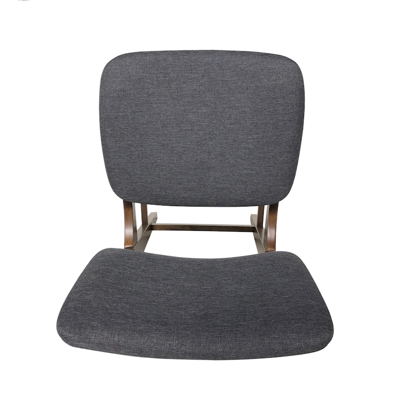 Modern Set of 2 Bar Stools with Padded Backrest, Upholstered Seat, Wooden Frame, Footrest, for Bar Dining Room Living Room