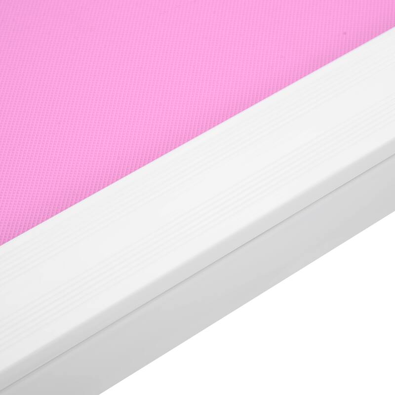 FYC Folding Portable Treadmill, No Installation Required, White and Pink