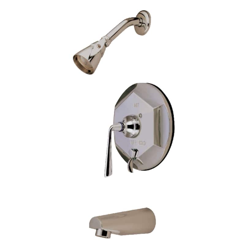 Kingston Brass Silver Sage Tub and Shower Trim Package with 1.8 GPM - Brushed Nickel