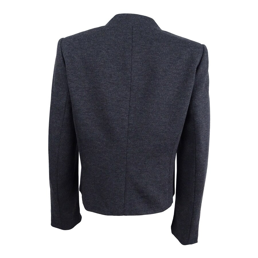 Shop Kasper Women S Petite Open Front Blazer 4p Charcoal