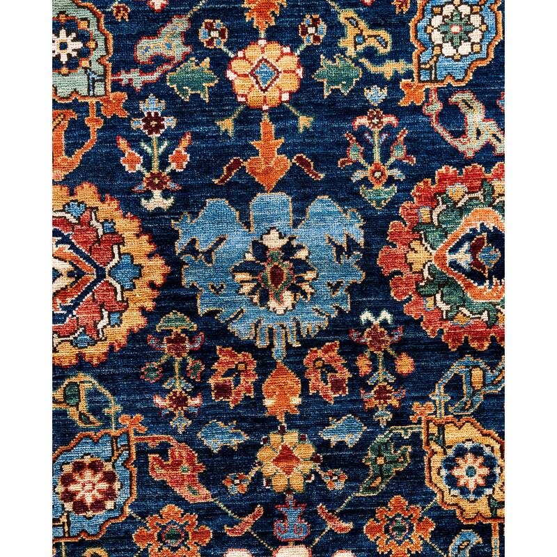 Serapi One-of-a-Kind Hand-Knotted Area Rug - Blue - 9' 2" x 11' 9"