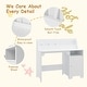 preview thumbnail 15 of 14, Wooden Kids Desk & Chair Sets with Hutch and Storage Cabinet