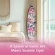 preview thumbnail 35 of 76, American Art Decor Surfboard Plaque Wall Sign