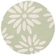 preview thumbnail 29 of 53, SAFAVIEH Handmade SAFAVIEH Kids Fleurette & Tween Wool Rug 6' Round - Sage/Ivory - Round