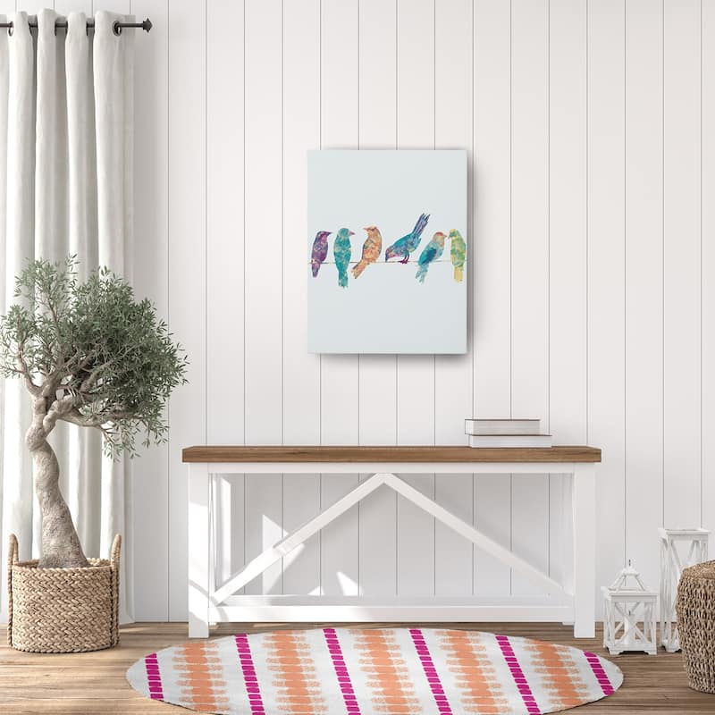 Watercolor Stripe Spring Chenille Rug