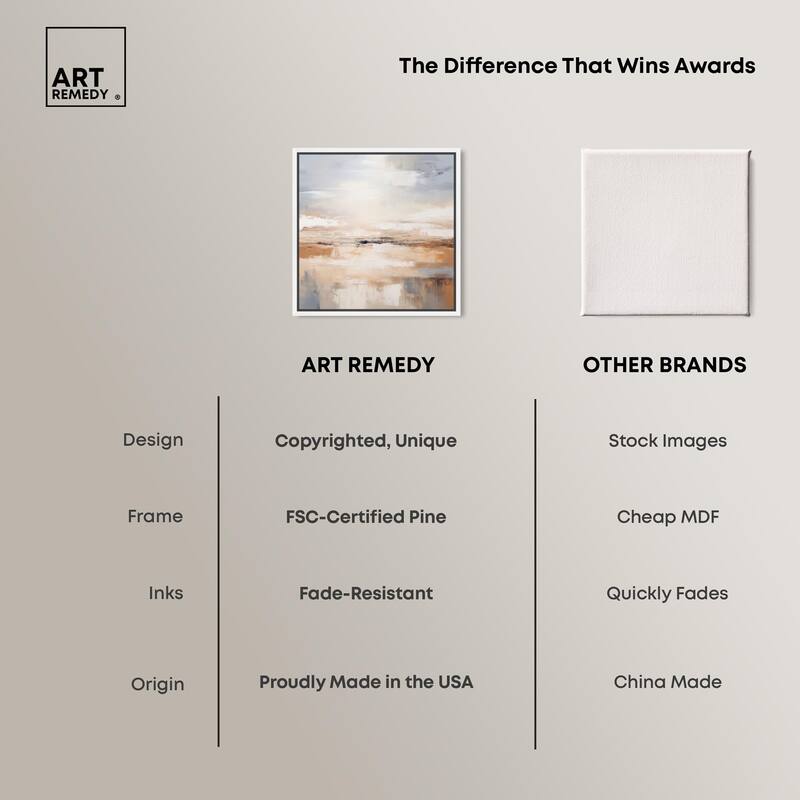 Tonal Strata Canvas by Art Remedy