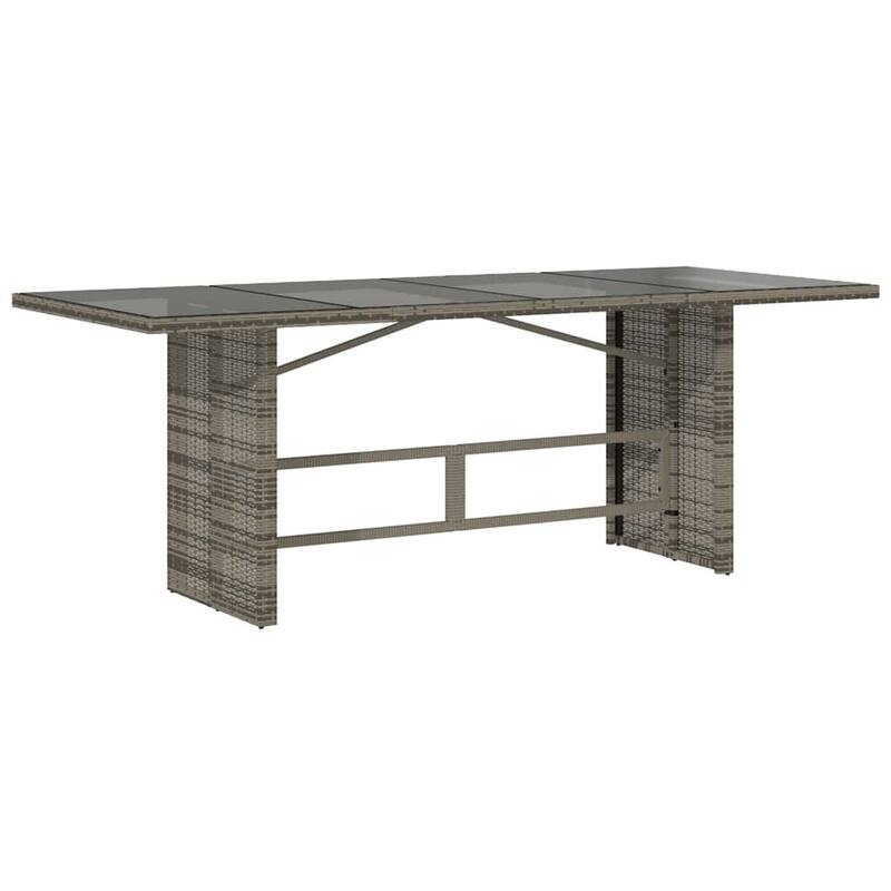 vidaXL Garden Dining Set Grey - 23.2 x 22.0 x 36.2 in