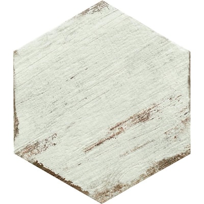 Apollo tile 14" x 14" Rewind Matte Ivory White Porcelain Tile (10.8 sq ft/case) - 9 Pack