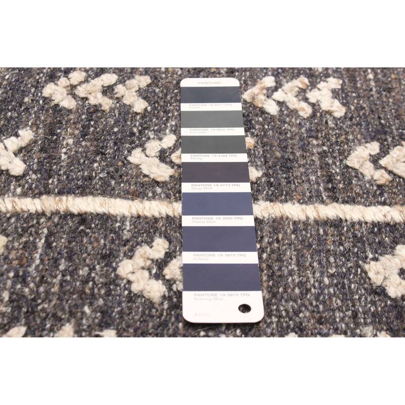 ECARPETGALLERY Hand-knotted Tangier Grey Wool Rug - 3'0 x 4'10