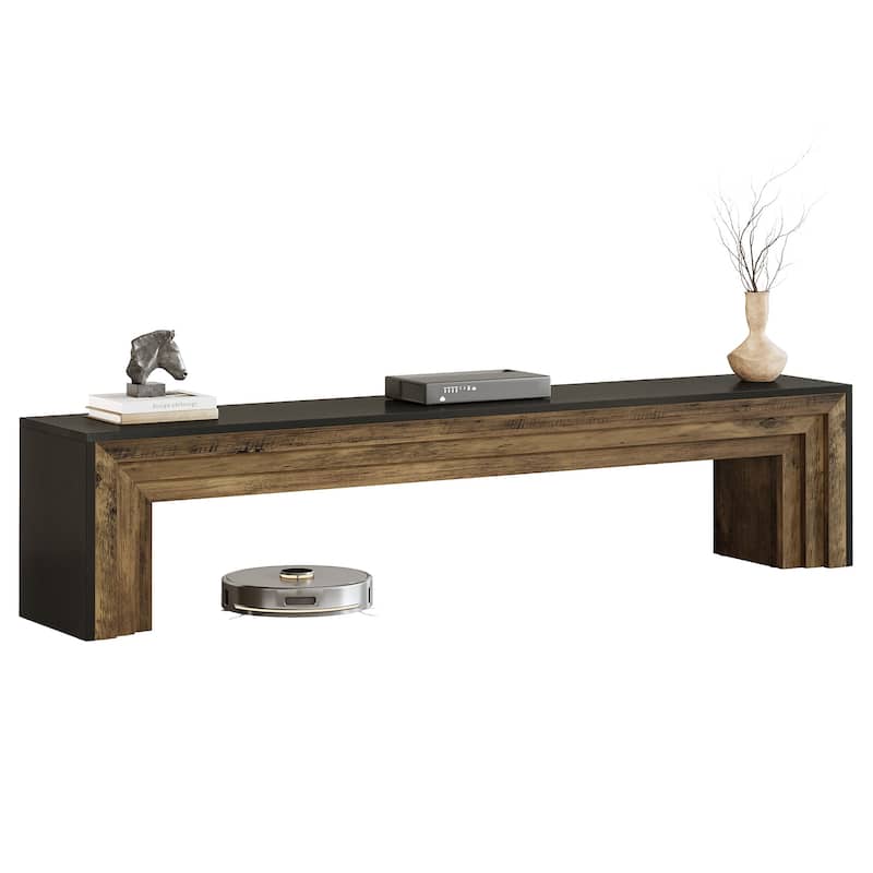 70.9" Extra Long Wooden TV Stand for 75-Inch TVs, Entertainment Center Media Console for Living Room