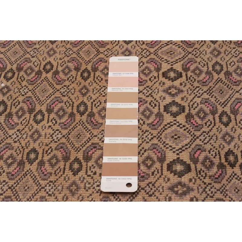 ECARPETGALLERY Hand-knotted Antalya Vintage Tan Wool Rug - 6'4 x 9'6