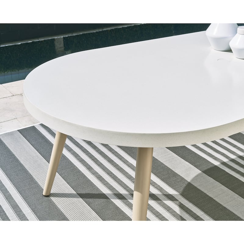 Signature Design by Ashley Seton Creek Brown/Gray 5-Piece Outdoor Dining Package - 80" W x 42" D x 28.88" H
