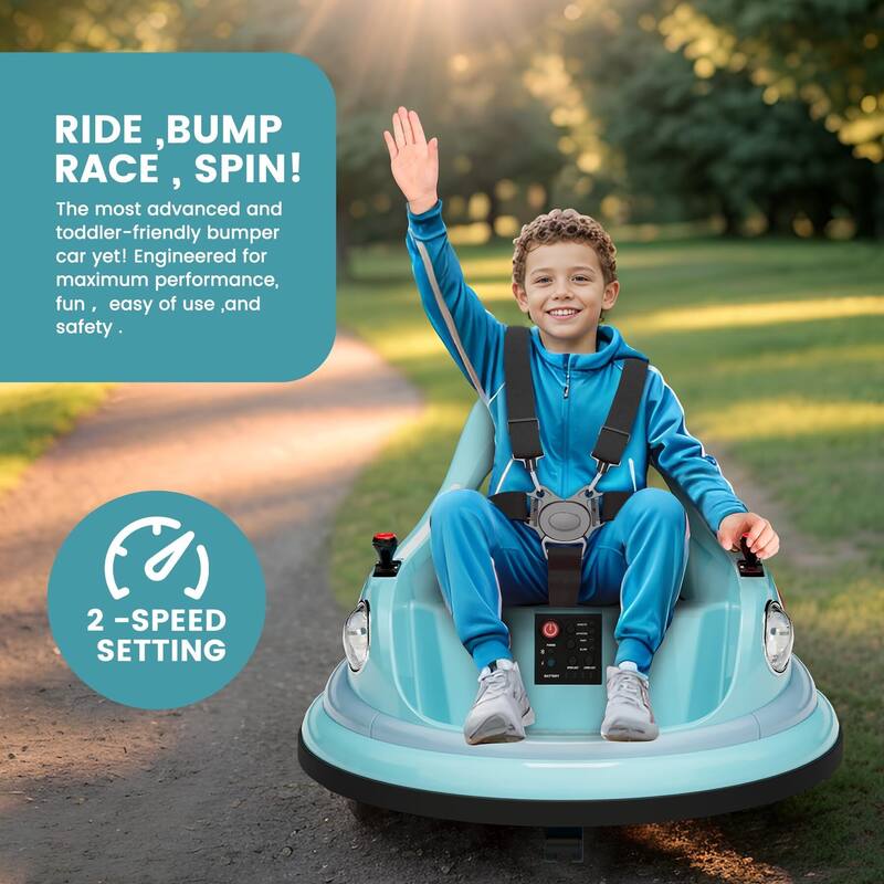 Electric Ride On Bumper Car for Kids & Toddlers