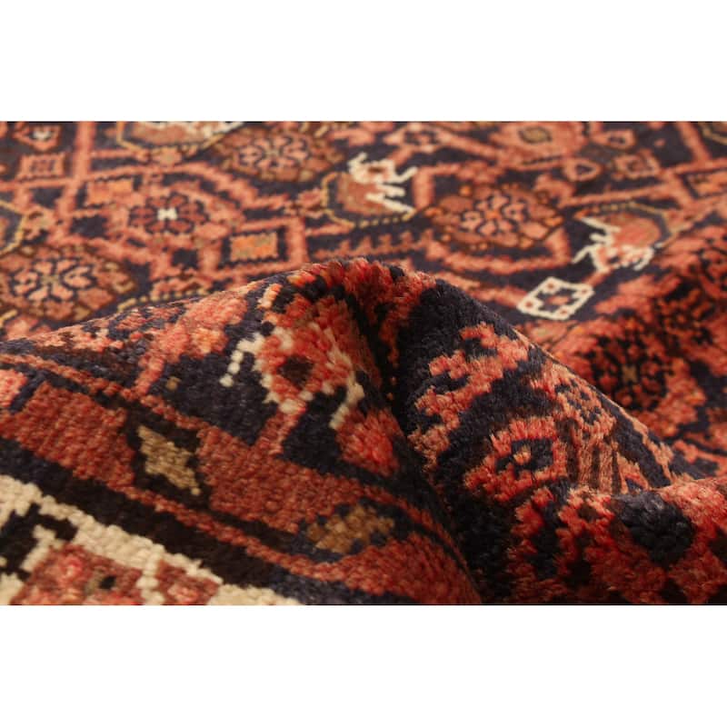 ECARPETGALLERY Hand-knotted Andelz Navy Wool Rug - 3'7 x 10'0