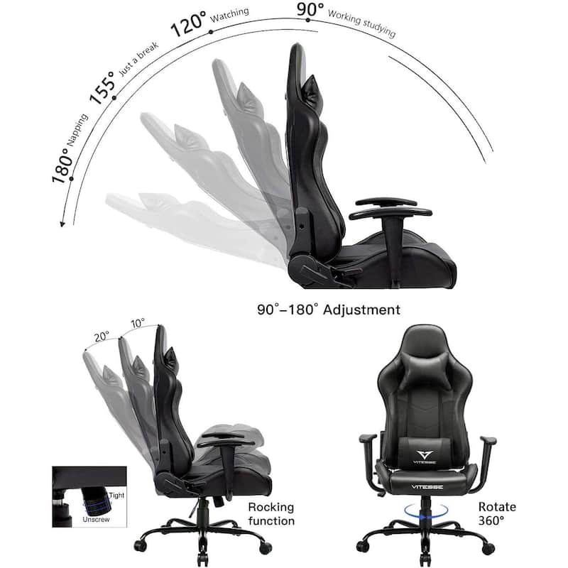 BOSSIN Gaming Chair High Back Computer Office Chair with Lumbar Support and Headrest
